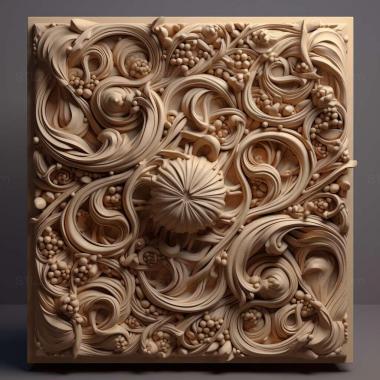 Patterns and decorations stl Ischnodes 3 3d model